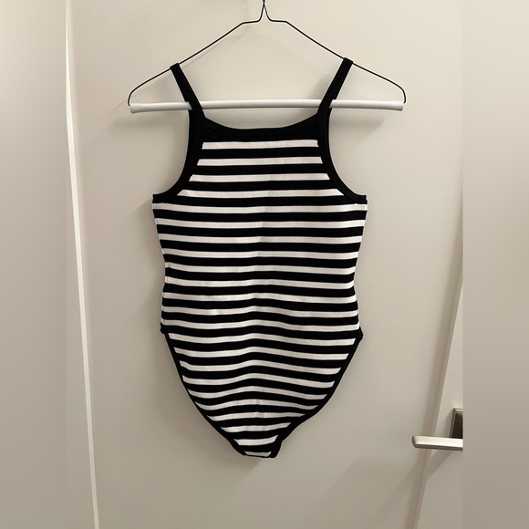 Sandro Striped Bodysuit | Size 4 (XL) - Picture 3 of 3